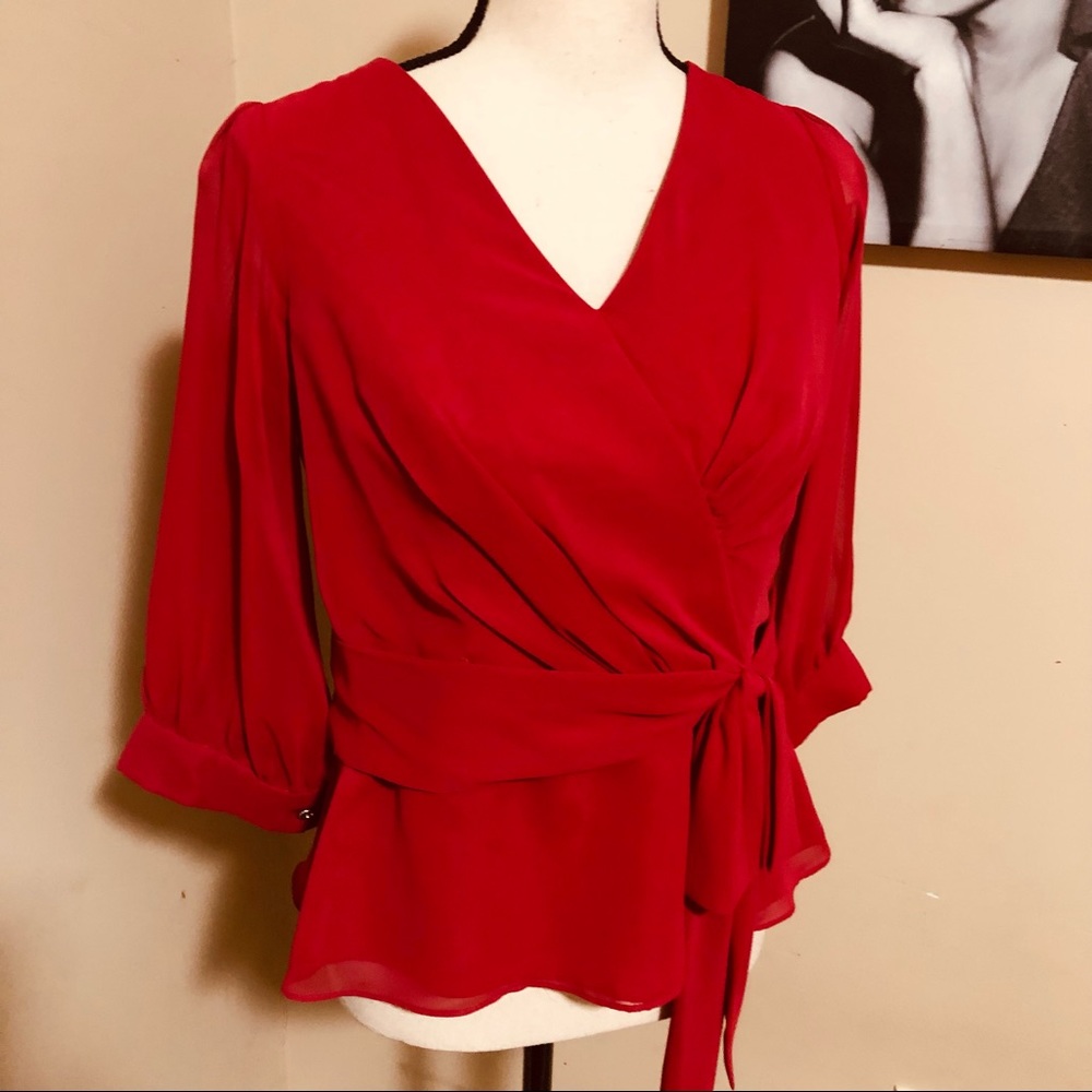 Alfred Angelo Red Blouse